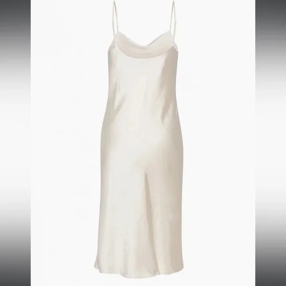 Aritzia Cowl Slip Dress in white - Picture 4 of 5